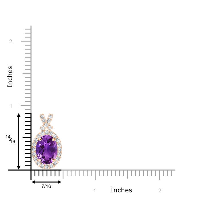 AAAA - Amethyst / 1.88 CT / 14 KT Rose Gold