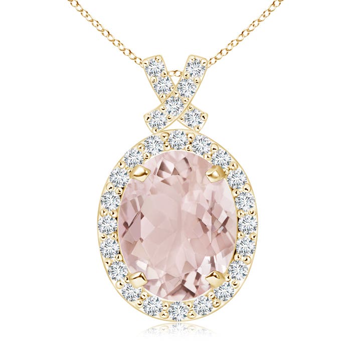 A - Morganite / 2.81 CT / 14 KT Yellow Gold