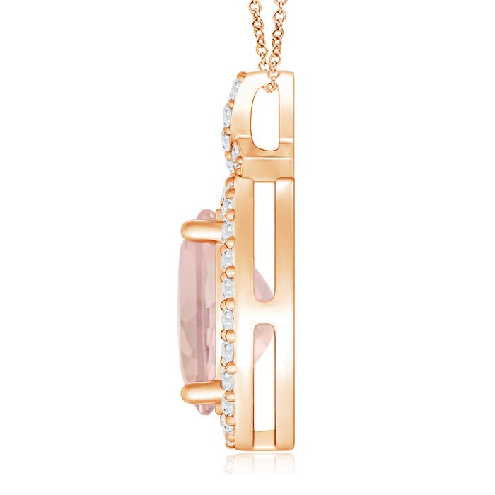 AA - Morganite / 2.81 CT / 14 KT Rose Gold