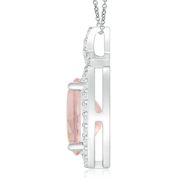 AA - Morganite / 2.81 CT / 14 KT White Gold