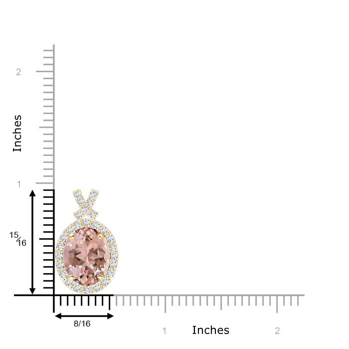 AAAA - Morganite / 2.81 CT / 14 KT Yellow Gold