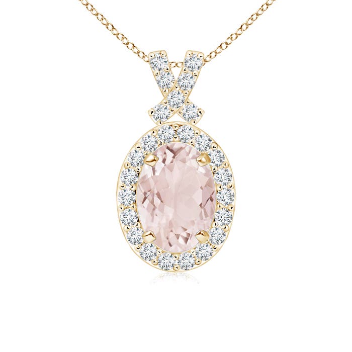 A - Morganite / 0.93 CT / 14 KT Yellow Gold