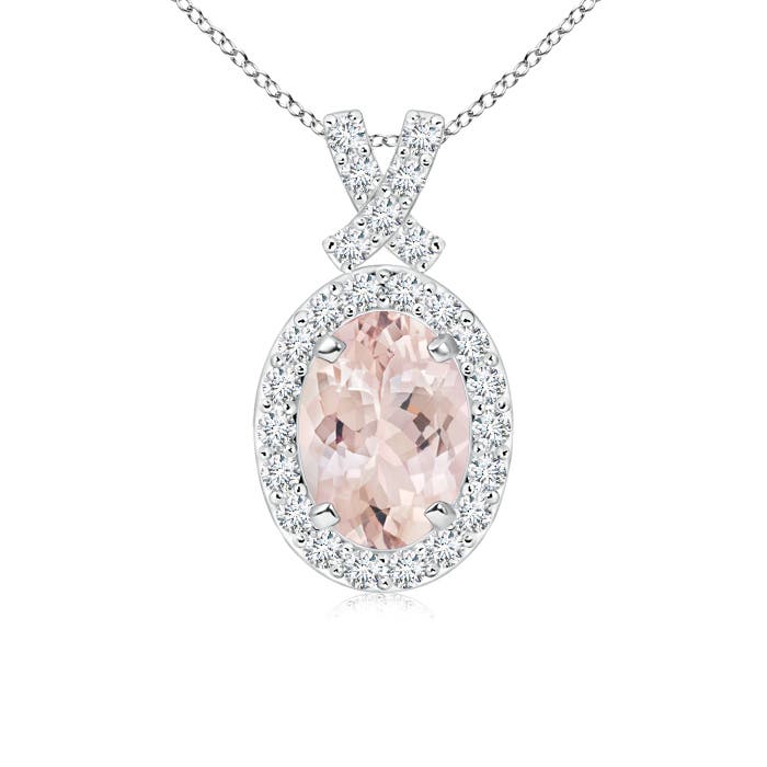 AA - Morganite / 0.93 CT / 14 KT White Gold