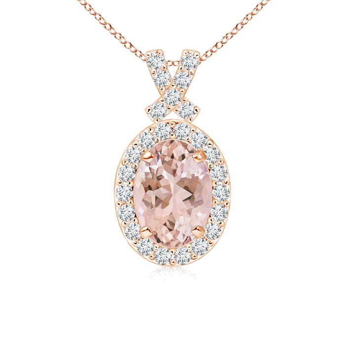 AAAA - Morganite / 0.93 CT / 14 KT Rose Gold