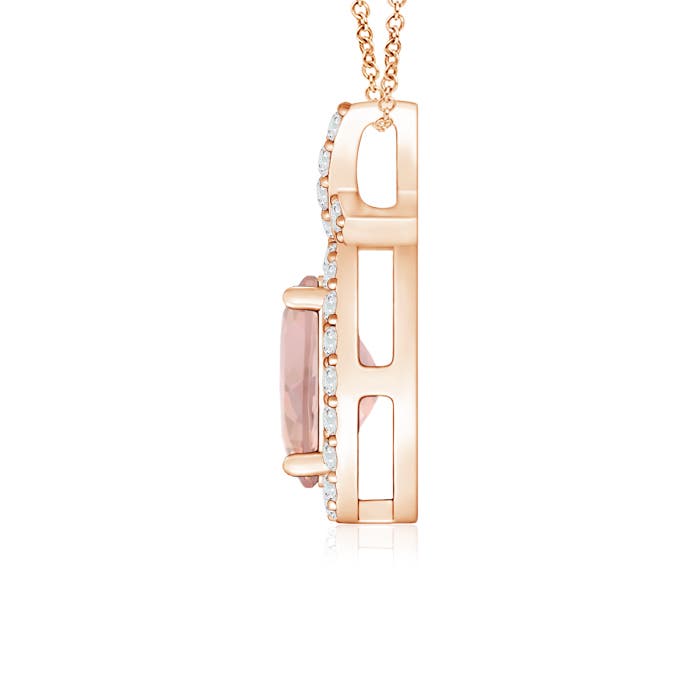 AAAA - Morganite / 0.93 CT / 14 KT Rose Gold