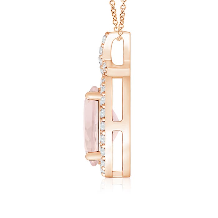 A - Morganite / 1.38 CT / 14 KT Rose Gold