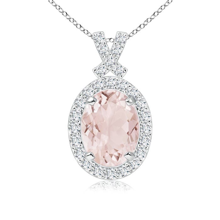 A - Morganite / 1.38 CT / 14 KT White Gold