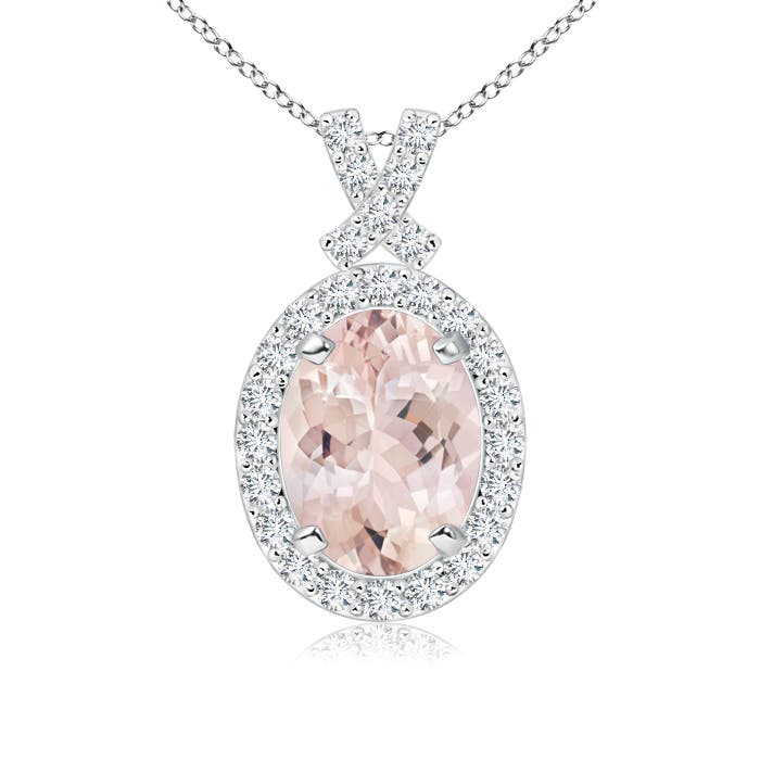 AA - Morganite / 1.38 CT / 14 KT White Gold