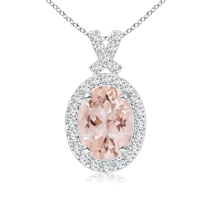 AAA - Morganite / 1.38 CT / 14 KT White Gold