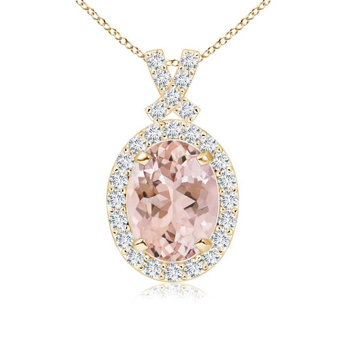 AAAA - Morganite / 1.38 CT / 14 KT Yellow Gold