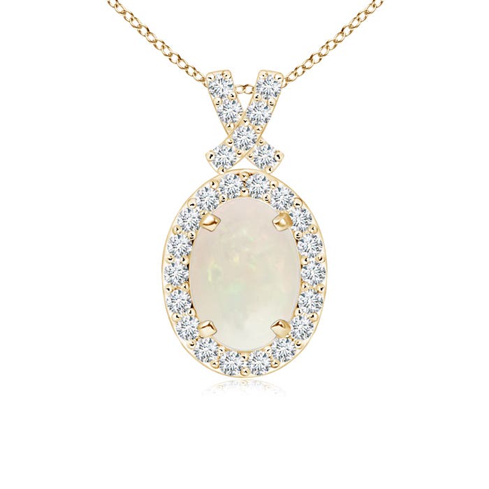 A - Opal / 0.68 CT / 14 KT Yellow Gold