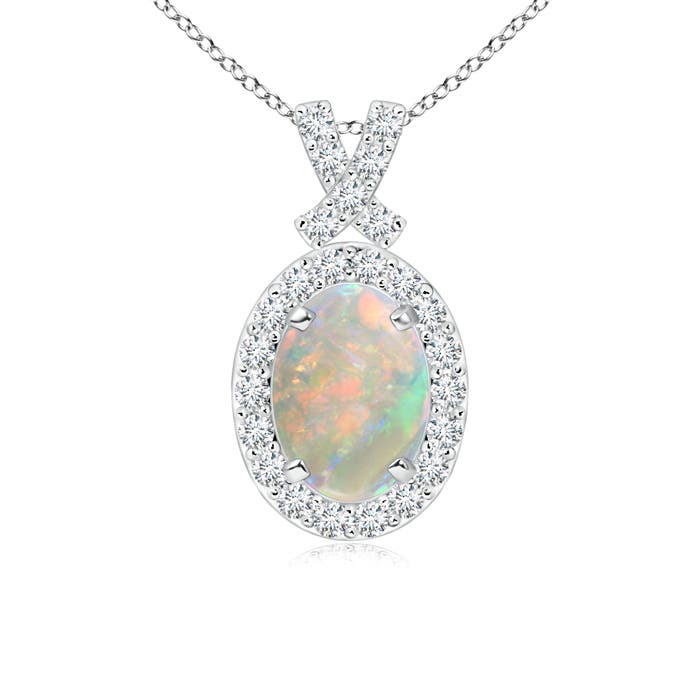 AAAA - Opal / 0.68 CT / 14 KT White Gold