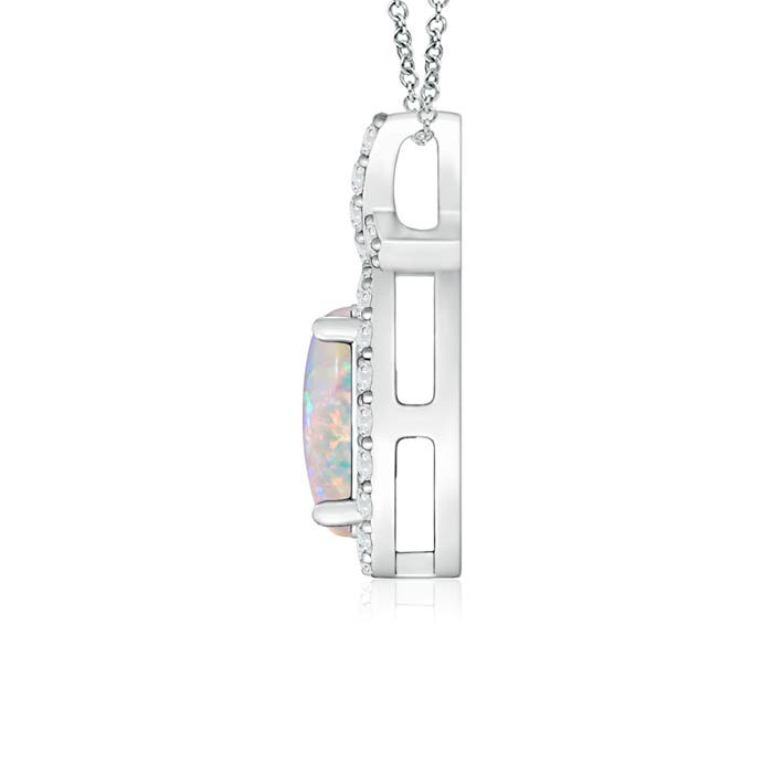 AAAA - Opal / 0.68 CT / 14 KT White Gold