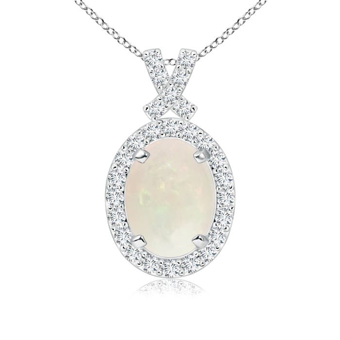 A - Opal / 1.08 CT / 14 KT White Gold