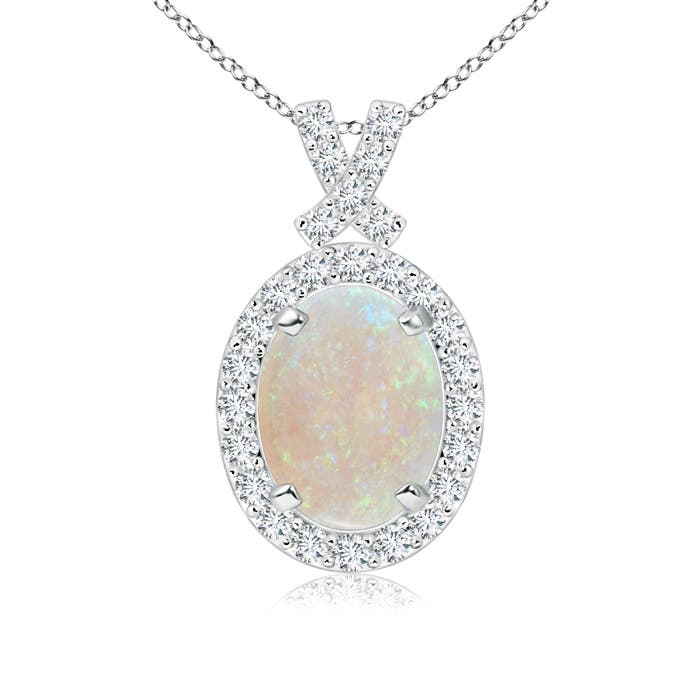 AA - Opal / 1.08 CT / 14 KT White Gold