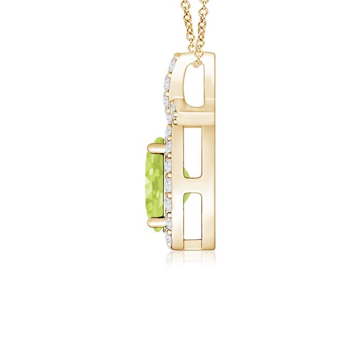 A - Peridot / 0.68 CT / 14 KT Yellow Gold