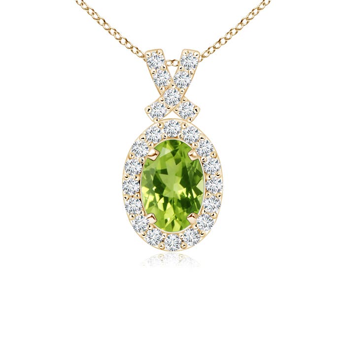 AAA - Peridot / 0.68 CT / 14 KT Yellow Gold