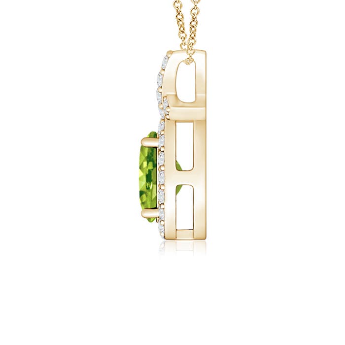 AAA - Peridot / 0.68 CT / 14 KT Yellow Gold