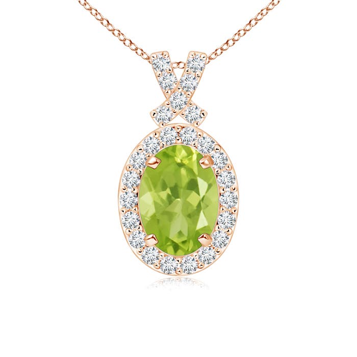 AA - Peridot / 1.08 CT / 14 KT Rose Gold