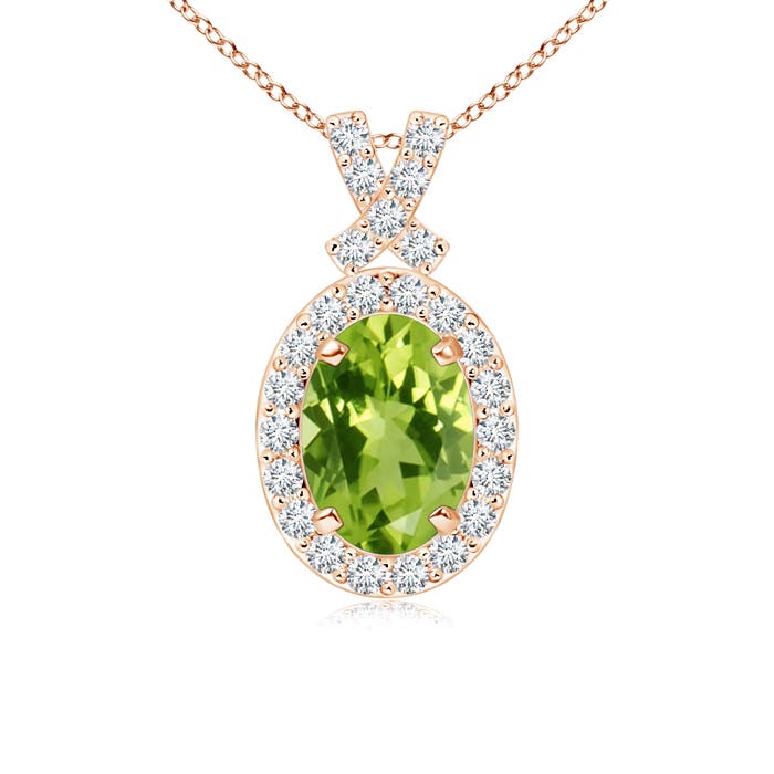 AAA - Peridot / 1.08 CT / 14 KT Rose Gold