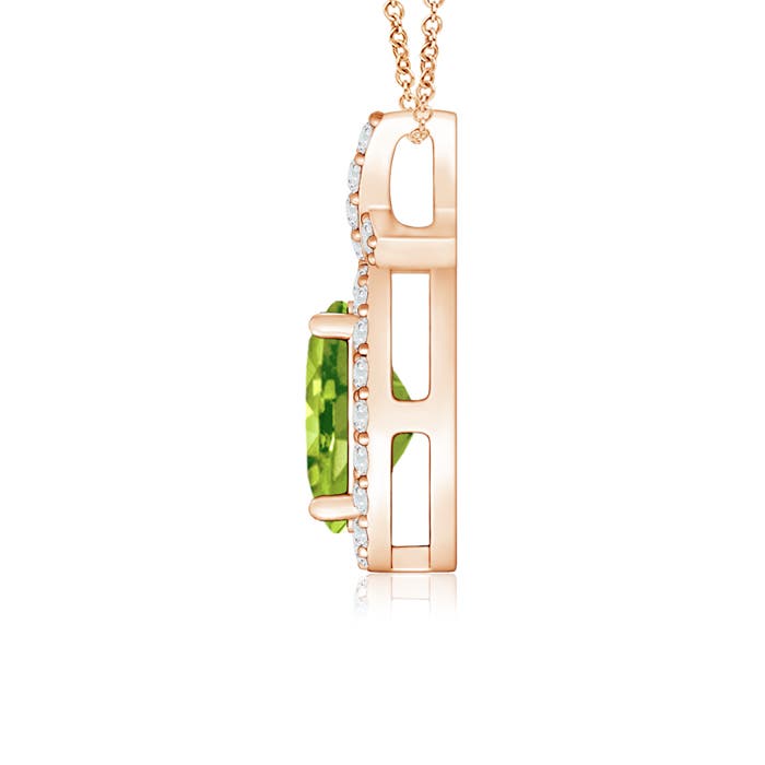 AAA - Peridot / 1.08 CT / 14 KT Rose Gold