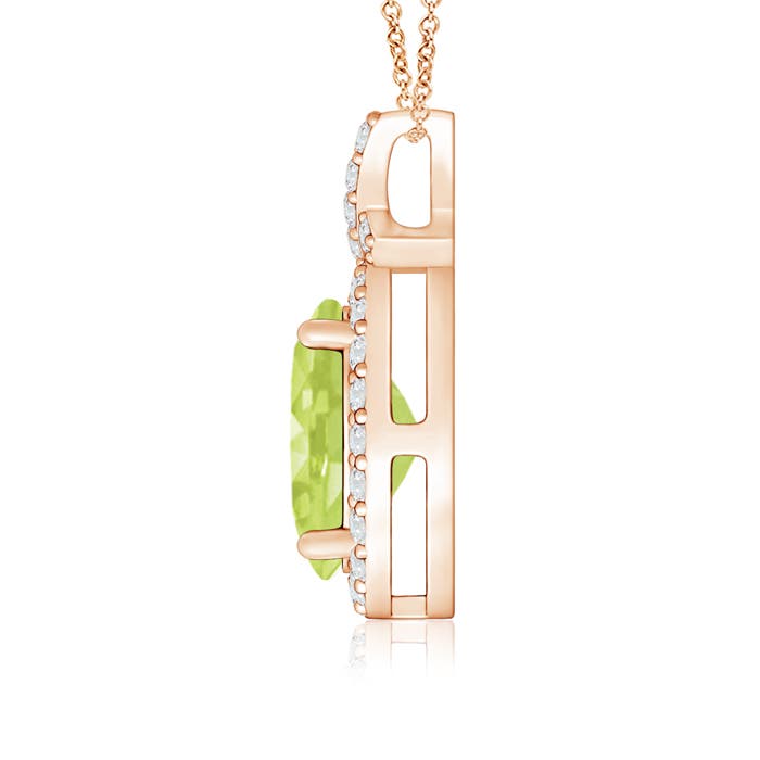 A - Peridot / 1.63 CT / 14 KT Rose Gold