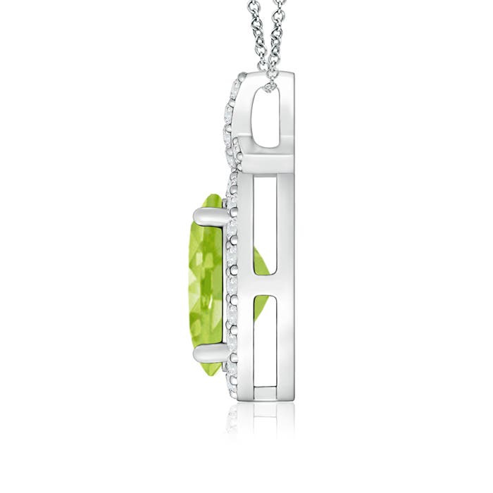 AA - Peridot / 1.63 CT / 14 KT White Gold