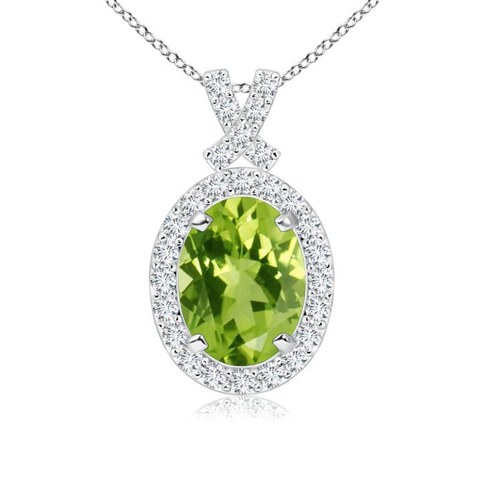 AAA - Peridot / 1.63 CT / 14 KT White Gold