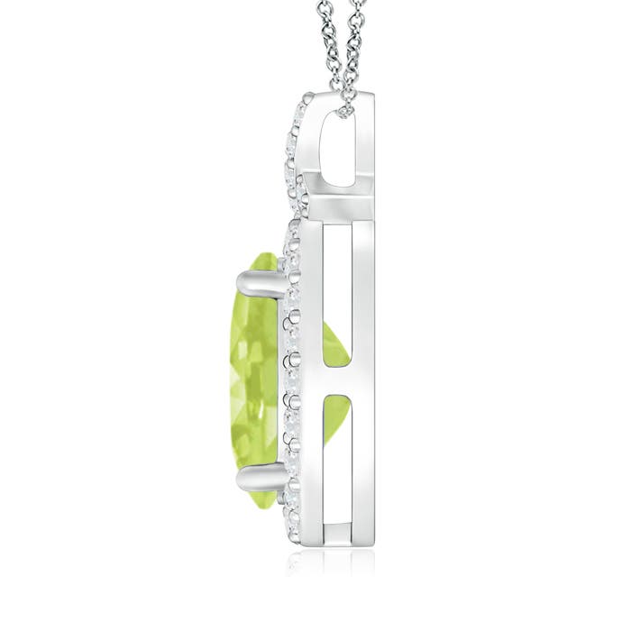 A - Peridot / 2.18 CT / 14 KT White Gold