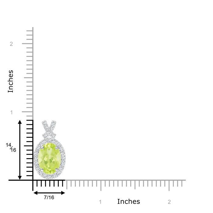 A - Peridot / 2.18 CT / 14 KT White Gold