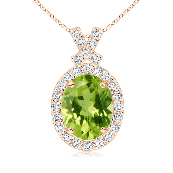 AAA - Peridot / 2.18 CT / 14 KT Rose Gold