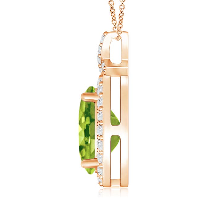 AAA - Peridot / 2.18 CT / 14 KT Rose Gold