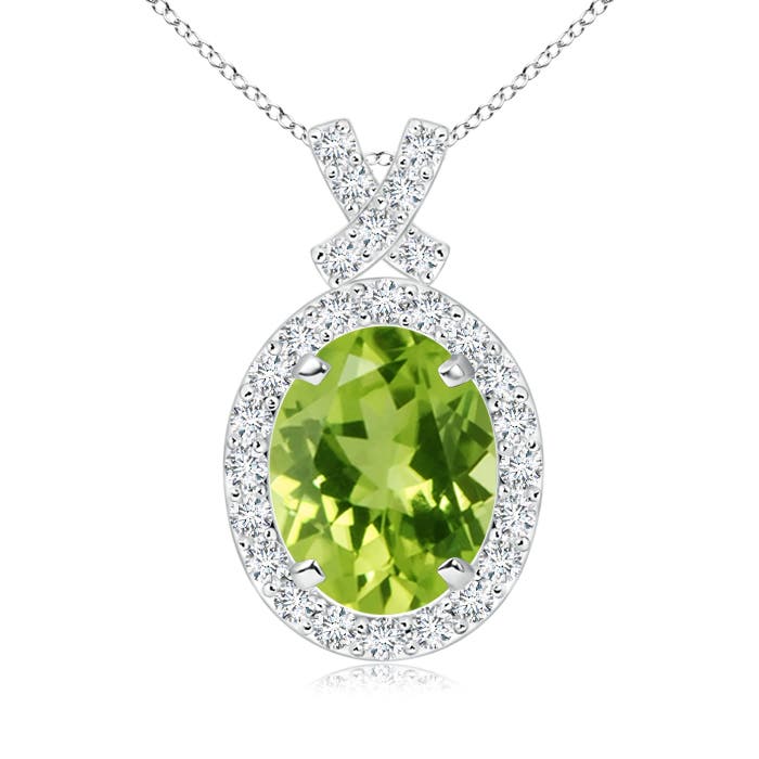 AAA - Peridot / 2.18 CT / 14 KT White Gold