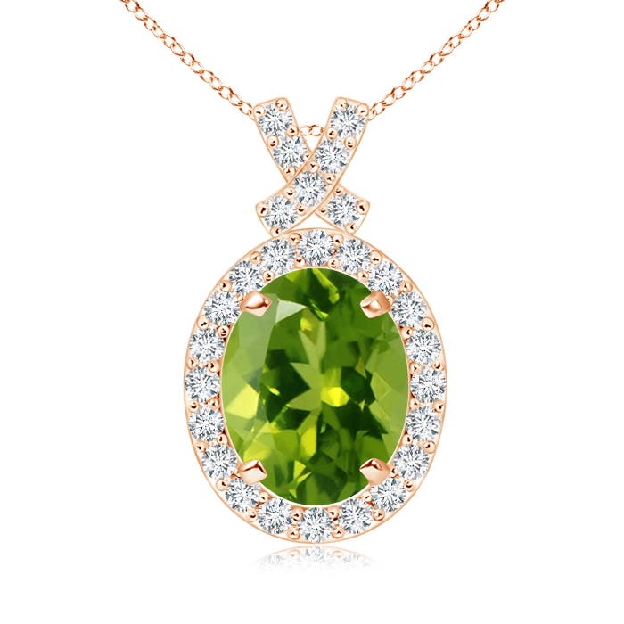 AAAA - Peridot / 2.18 CT / 14 KT Rose Gold