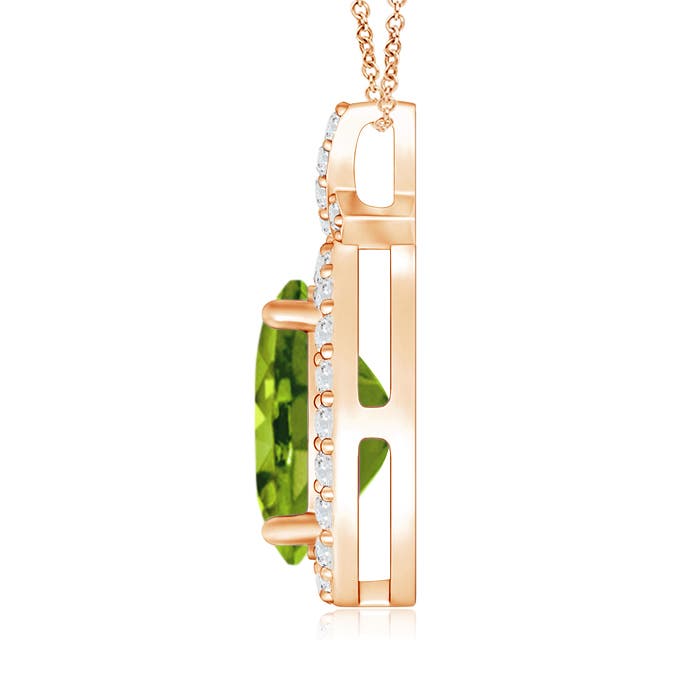 AAAA - Peridot / 2.18 CT / 14 KT Rose Gold