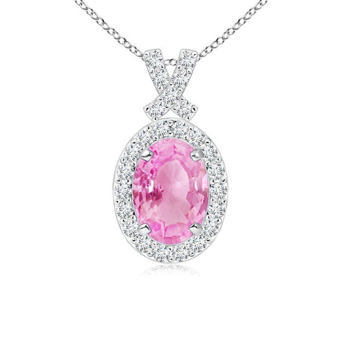 A - Pink Sapphire / 1.08 CT / 14 KT White Gold