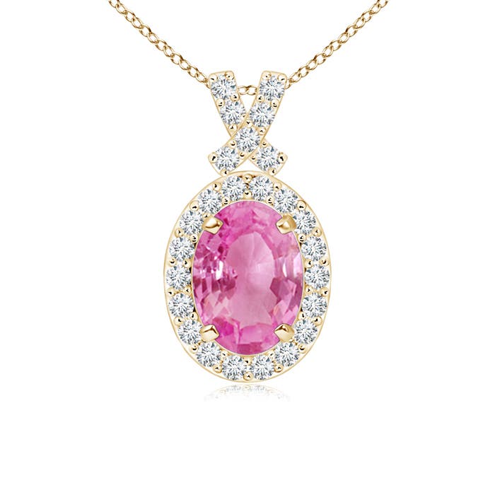 AA - Pink Sapphire / 1.08 CT / 14 KT Yellow Gold