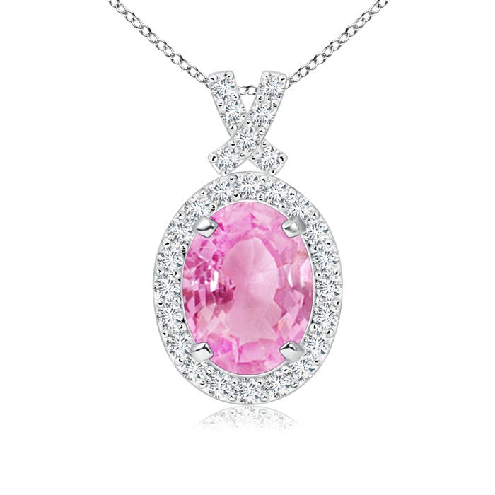 A - Pink Sapphire / 1.73 CT / 14 KT White Gold