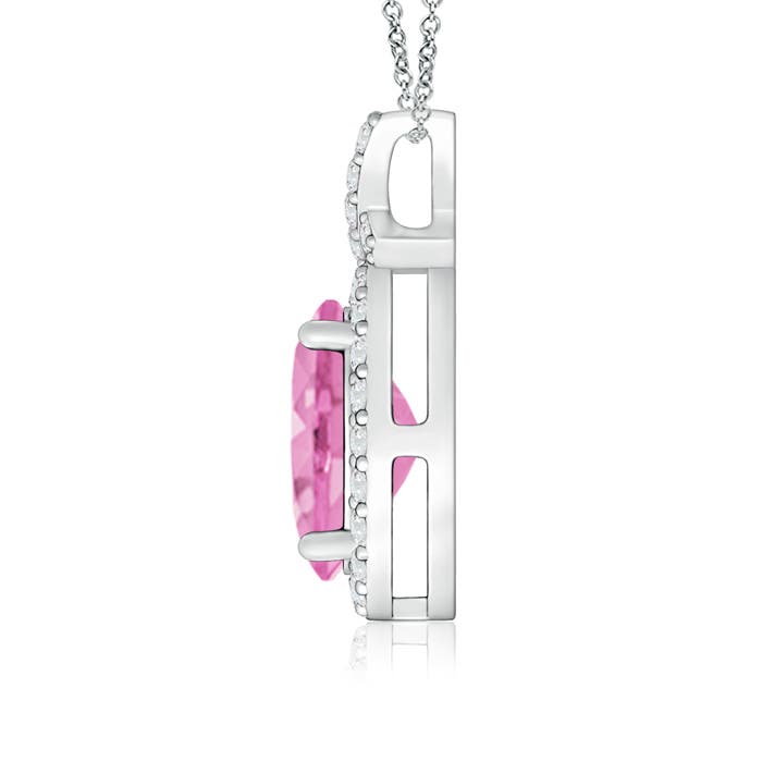 A - Pink Sapphire / 1.73 CT / 14 KT White Gold