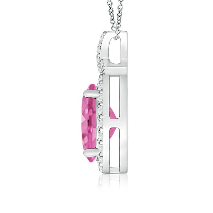 AA - Pink Sapphire / 1.73 CT / 14 KT White Gold