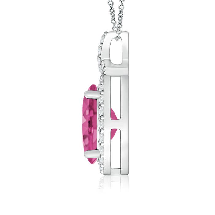 AAAA - Pink Sapphire / 1.73 CT / 14 KT White Gold