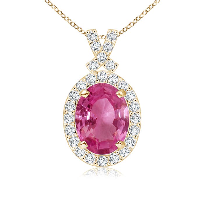 AAAA - Pink Sapphire / 1.73 CT / 14 KT Yellow Gold