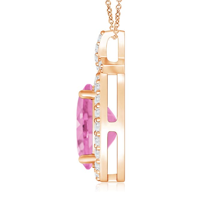 A - Pink Sapphire / 2.18 CT / 14 KT Rose Gold