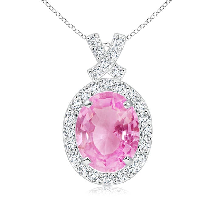 A - Pink Sapphire / 2.18 CT / 14 KT White Gold