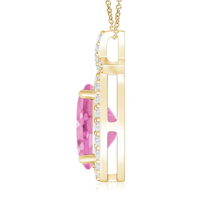 A - Pink Sapphire / 2.18 CT / 14 KT Yellow Gold