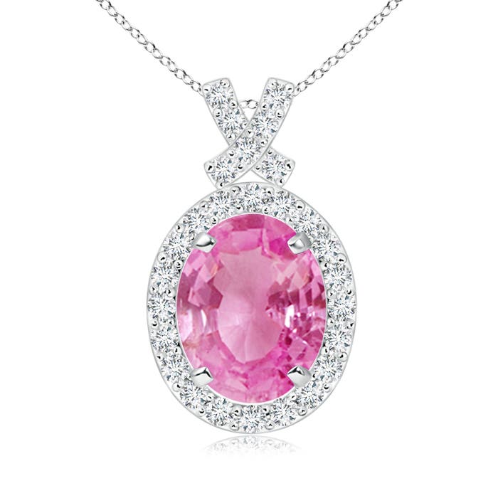 AA - Pink Sapphire / 2.18 CT / 14 KT White Gold