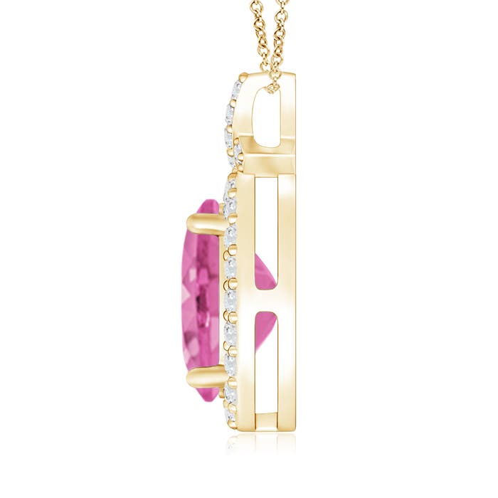 AA - Pink Sapphire / 2.18 CT / 14 KT Yellow Gold