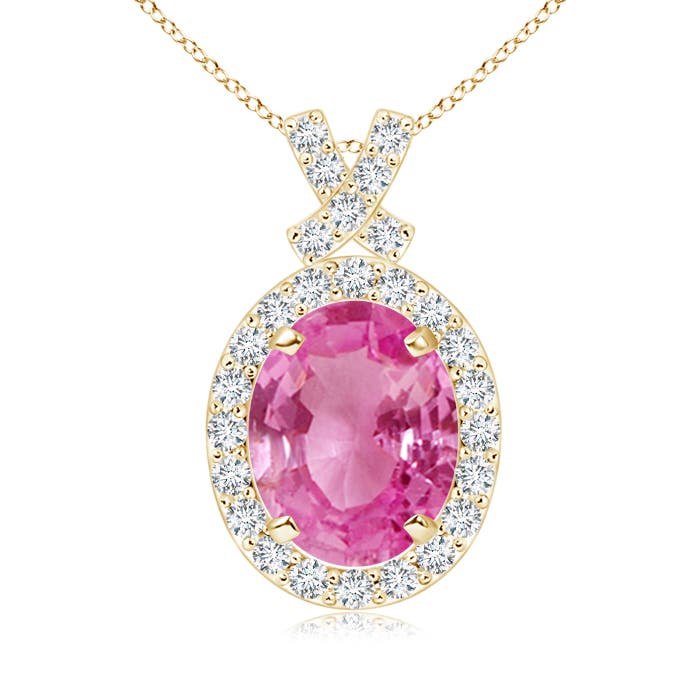 AAA - Pink Sapphire / 2.18 CT / 14 KT Yellow Gold