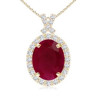 Oval A Ruby