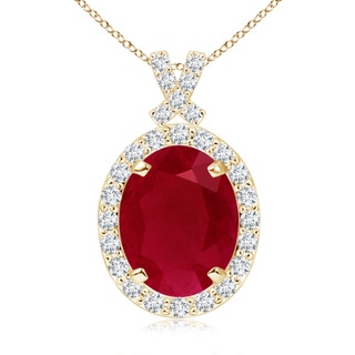Oval AA Ruby